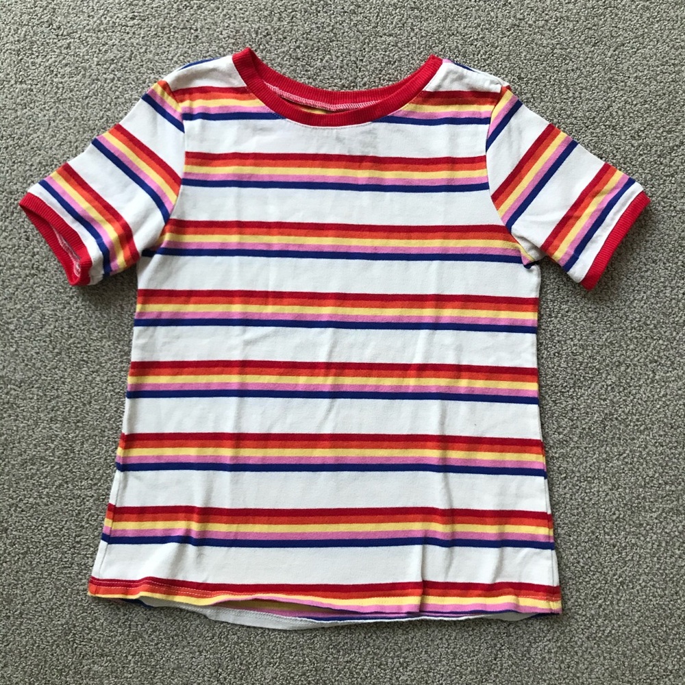 rainbow striped tee